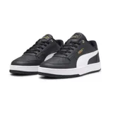 Championes Puma Caven 2.0 unisex, color blanco con detalles en marrón y negro. Zapatillas de estilo retro inspiradas en el baloncesto de los años 80, con plantilla SoftFoam para mayor comodidad.