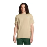 Remera celeste de Under Armour, corte clásico, mangas cortas y logo estampado en el pecho.