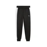 Pantalón deportivo Puma T7 Always On Track, color negro con franja lateral blanca y logo bordado en el muslo.