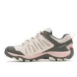 Zapatillas de senderismo Merrell Crosslander 3, color gris claro con detalles en gris oscuro y rosa.