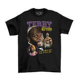 Remera negra con estampado de Terry Crews.