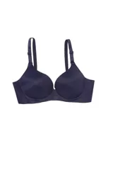 Soutien con aro, color rosado, con breteles regulables y espalda con broche.