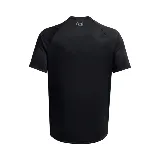 Remera deportiva Under Armour Tech 2.0 SS Tee negra, de corte clásico con mangas cortas y logo estampado en el pecho.