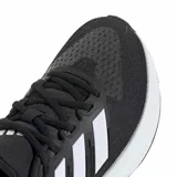 Championes Adidas Ultrarun 5 W, color negro con detalles blancos y plateados, ideales para running.