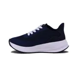 Championes Molekinho acordonados color azul marino con detalles en amarillo flúor y suela blanca.