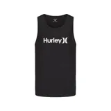 Musculosa negra con el logo de Hurley estampado en blanco en el pecho.