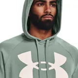 Canguro Under Armour de hombre, color verde agua con logo grande en el pecho.