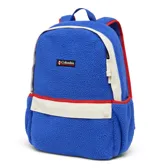 Mochila Columbia Helvetia II de 14 litros color azul con detalles en rojo y blanco.