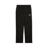 Pantalón de jogging negro de corte recto, con cintura elástica y logo de Puma estampado en blanco en el muslo izquierdo.