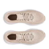 Championes Under Armour Charged Rogue 5 color beige con suela blanca.