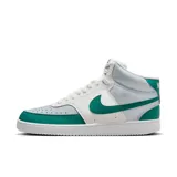 Championes Nike Court Vision Alto de hombre, color blanco con detalles en verde.