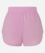 Short deportivo negro, modelo runner, con cintura elástica y calza interior.