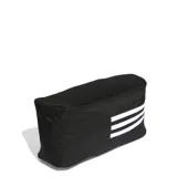 Botinera negra de Adidas con detalles en blanco, ideal para transportar calzado deportivo.