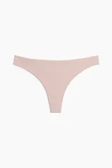 Pack de 5 bombachas colaless de punto en colores borgoña, gris topo, blanco, rosa claro y rosa.