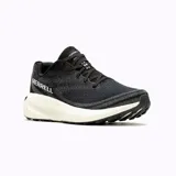 Zapatillas de running Merrell Morphlite para hombre, color negro con detalles en gris y blanco. Ideales para correr en asfalto o senderos.