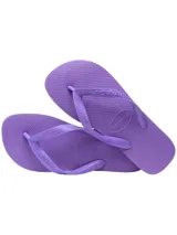 Chancletas Havaianas color lila.