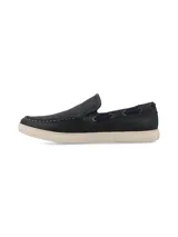 Zapatilla urbana marrón con mezcla de materiales, de diseño trendy y suela de EVA que proporciona flexibilidad.