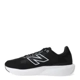 Championes de running New Balance, color negro, con detalles en blanco y logo "N" en el lateral.