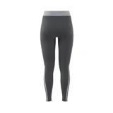 Calza gris de tiro alto con cintura elástica jacquard metalizada, confeccionada en tejido suave y elástico con tecnología Aeroready.