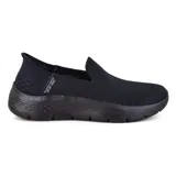 Championes Skechers Go Walk Flex negros, sin cordones, con capellada de malla y suela con tecnología Ultra Go.