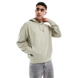 Sudadera con capucha The North Face modelo Horizon Fleece, color verde claro/salvia, con logo bordado sutil en el pecho. Presenta un corte holgado y puños y cintura elásticos.