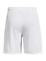 Short deportivo Under Armour Golazo 3.0 negro con logo blanco en la pierna derecha.