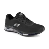 Championes Skechers Skech-Air Element 2.0, color negro, con capellada de malla y material sintético, cordones y plantilla Air Cooled Memory Foam.
