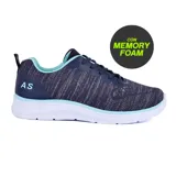 Championes deportivos American Sport Dallas, color gris oscuro con detalles en celeste y suela blanca.