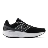 Championes New Balance modelo 520 para hombre, color negro con detalles en gris y blanco. Capellada de malla transpirable y material sintético, entresuela Fresh Foam para amortiguación y suela de goma.
