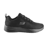 Championes Skechers Dynamight 2.0 Power Plunge, color negro, con cordones y capellada de malla y material sintético. Cuenta con plantilla Skechers Memory Foam y suela flexible con amortiguación.