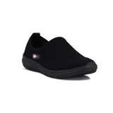 Zapatilla deportiva Actvitta sin cordones, color negro, con capellada de malla y suela de goma.