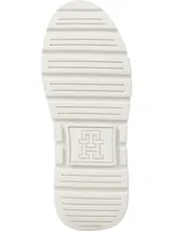 Zapatillas Tommy Hilfiger color beige con detalles en blanco.