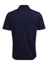 Remera polo Under Armour Team Tech para hombre, color azul marino con logo blanco en el pecho.