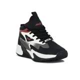 Championes de caña media Avia Quepos, color negro con detalles en blanco y rojo. Presentan el logo de la marca en los laterales y en la lengüeta.