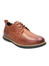 Zapato acordonado de cuero color marrón, con plantilla hipoalergénica combinada con BLOOM® y suela de Eva con cortes que brindan mayor flexibilidad al caminar.