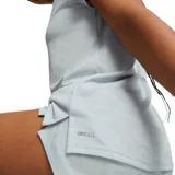 Remera deportiva Puma de mujer color celeste jaspeado, de manga corta y corte clásico.