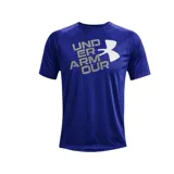 Remera de entrenamiento de hombre, con cuello redondo, ligera y de secado rápido, con logo destacado.