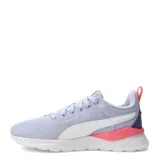 Championes Puma Anzarun Lite color lila con detalles en blanco y rosa.