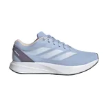 Championes Adidas Duramo RC color celeste con detalles en blanco y suela negra.