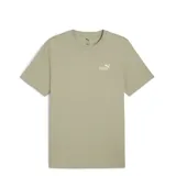 Remera color crema de corte clásico, con cuello redondo y logo Puma bordado en el pecho.
