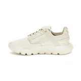 Zapatillas Caterpillar Hex Lite Leather color blanco hueso, con cordones, capellada de cuero y suela de goma.