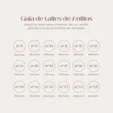 Anillo abierto de plata 925, con banda de 3.5 mm de ancho.