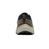 Championes de senderismo Columbia Plateau Venture color verde oliva con detalles en amarillo, negro y gris. Capellada de gamuza y malla, entresuela Techlite y suela Omni-Grip.