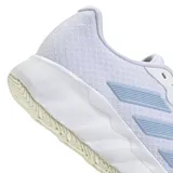 Championes Adidas Switch Move, color blanco con detalles celestes y suela texturizada.