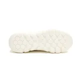 Zapatillas Caterpillar Hex Lite Leather color blanco hueso, con cordones, capellada de cuero y suela de goma.