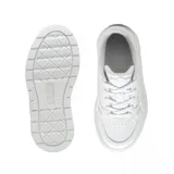 Championes urbanos Puma Karmen II, color blanco con logo Puma en plateado.