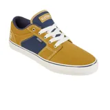 Championes de hombre de diseño liviano y fresco, con capellada combinada de canvas y cuero descarne, suela de caucho natural vulcanizado y plantilla de EVA.