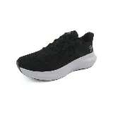 Championes deportivos Under Armour Charged Rogue 5, color negro con logo en el lateral y suela blanca.