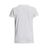 Remera deportiva Under Armour color fucsia con logo blanco estampado en el frente.