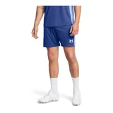 Short deportivo Under Armour Challenger Knit color azul marino con logo blanco en la pierna derecha.